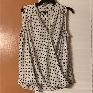 INC white and black tank